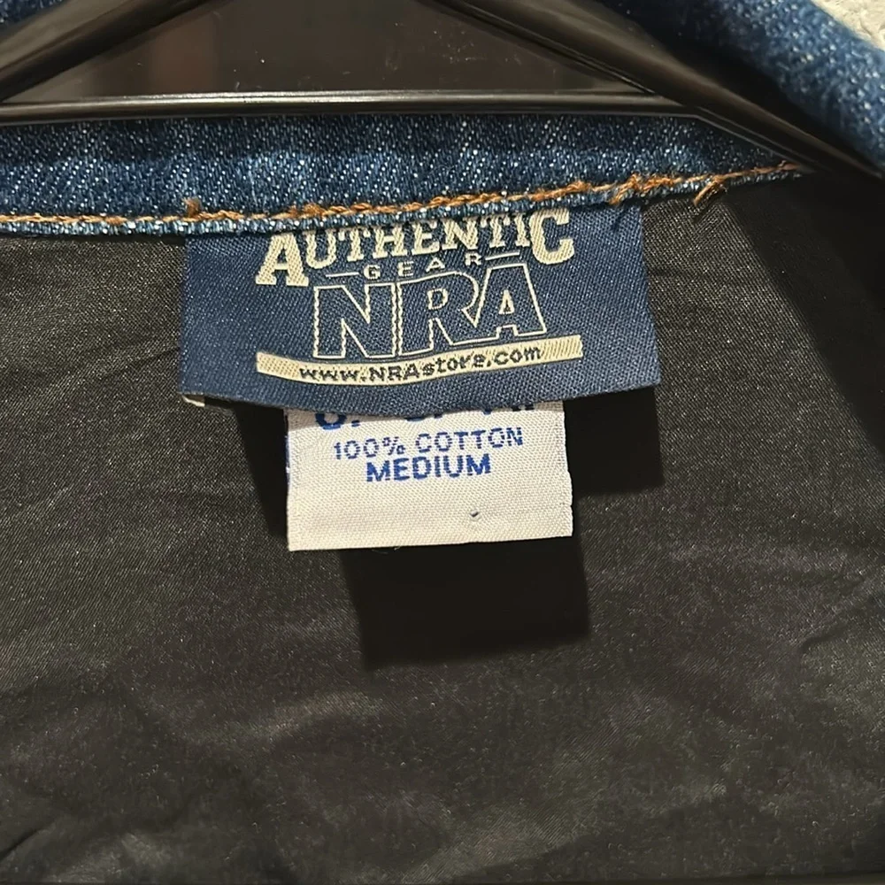 NRA Concealed Carry Denim Jacket Size Medium